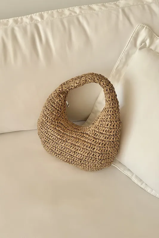 Woven Straw Handmade Tote Bag sold by Micas