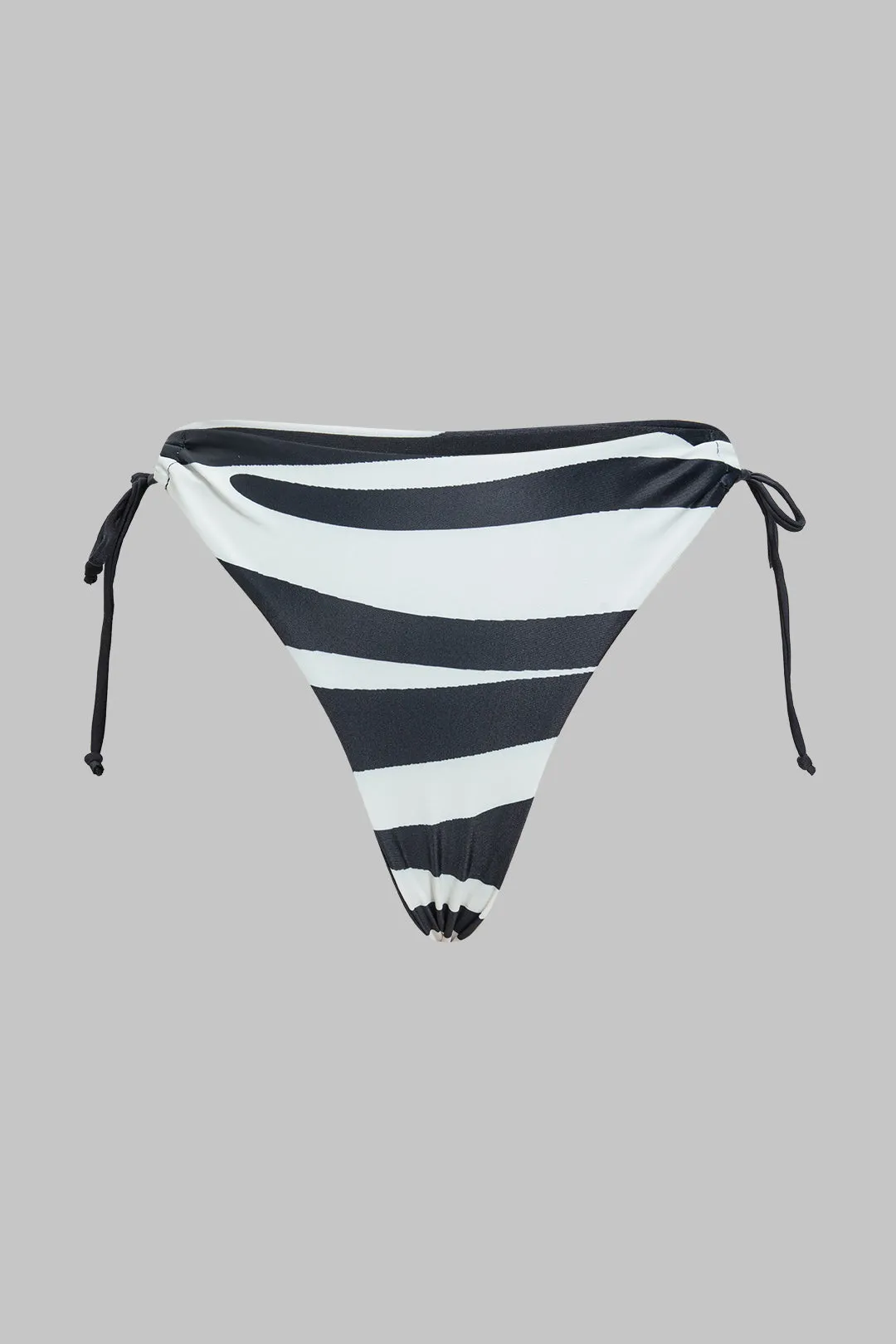 Stripes Print Metallic Decor Tie-Up Bikini Set sold by Micas product image thumbnail 3