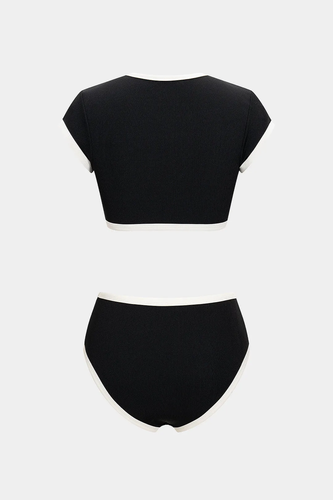 Metallic Button Contrast Bikini Set sold by Micas product image thumbnail 2