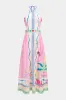 Chiffon Tie-Up Halter Neck Backless Sleeveless Maxi Dress sold by Micas