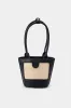 Straw Handheld Bucket Shoulder Bag sold by Micas