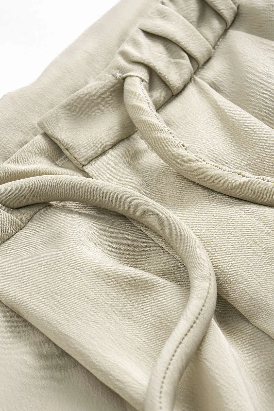 High Waist Drawstring Wide Leg Trousers sold by Micas product image thumbnail 3