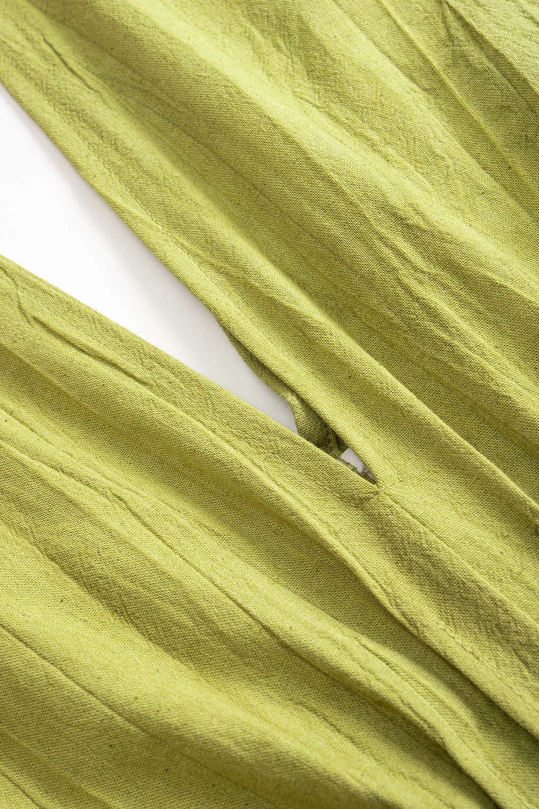 Linen Pleated Short-Sleeve Shirt sold by Micas product image thumbnail 3