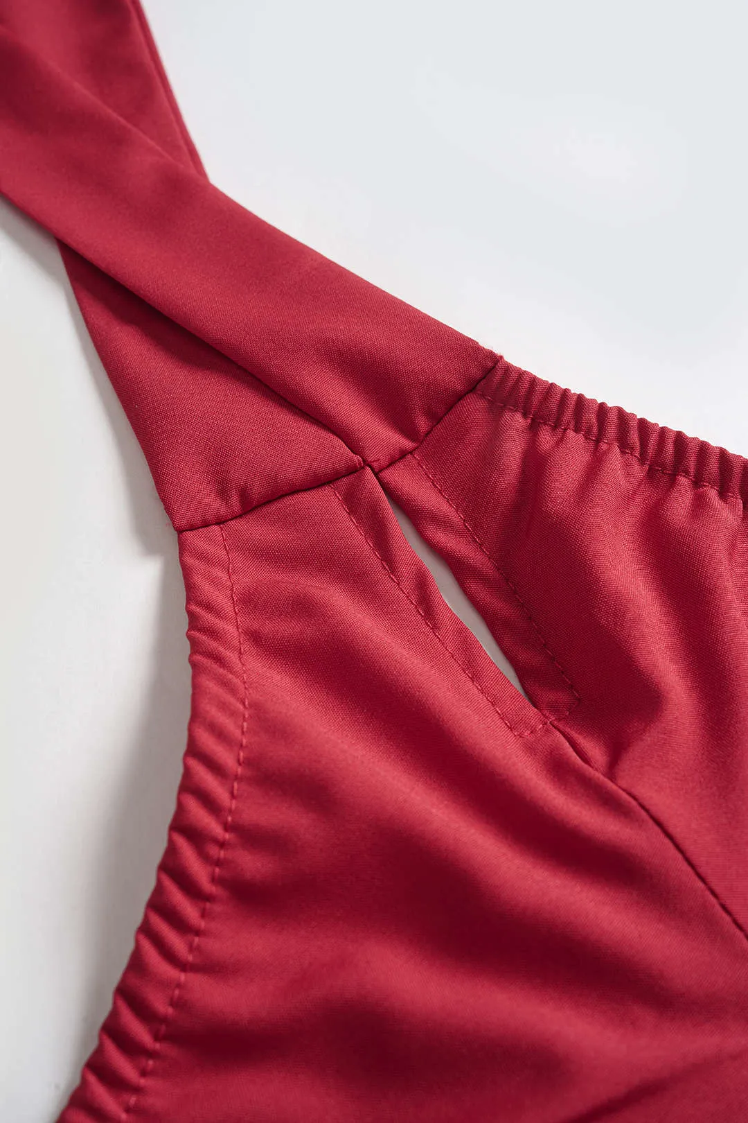 Halter Backless Tie-Up Wide Leg Sleeveless Jumpsuit sold by Micas product image thumbnail 3