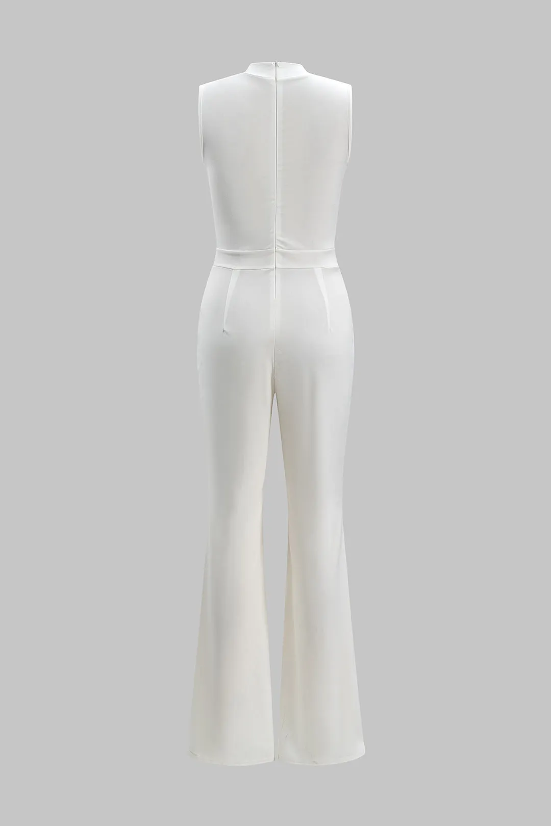 Metallic Chain Decor Wide Leg Sleeveless Jumpsuit sold by Micas product image thumbnail 2