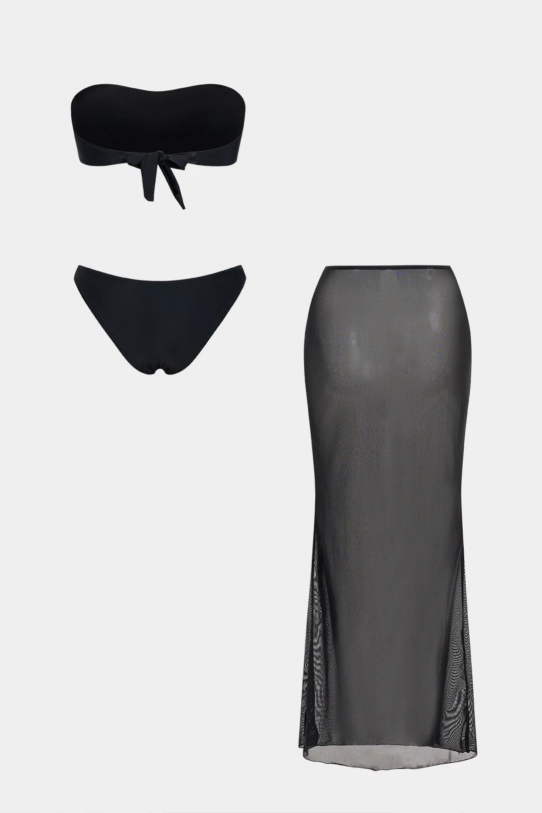 Mesh Sequin Metallic Decor Bikini Set sold by Micas product image thumbnail 2