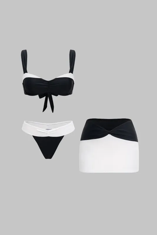 Strappy Contrast Bikini Set sold by Micas