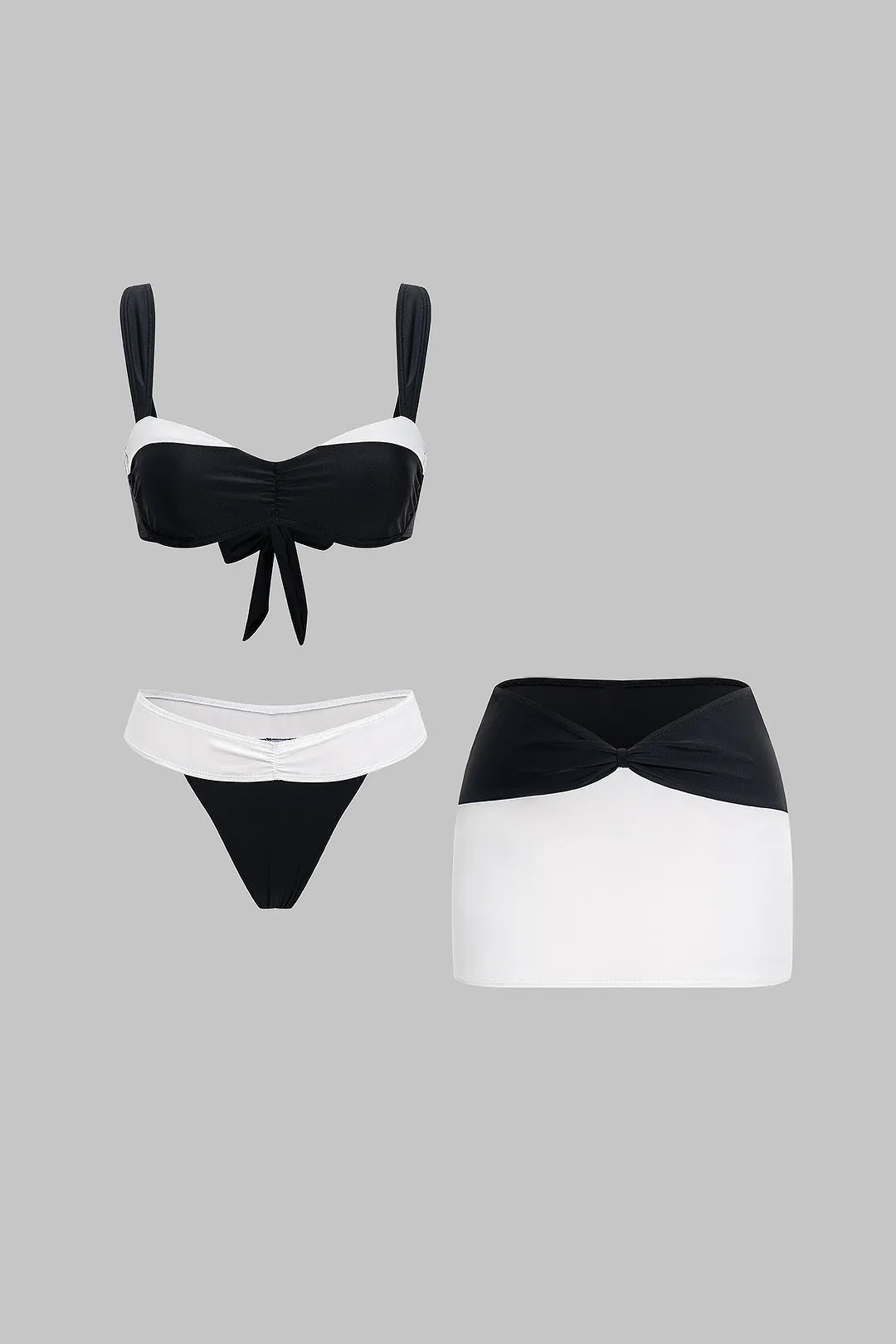 Strappy Contrast Bikini Set sold by Micas