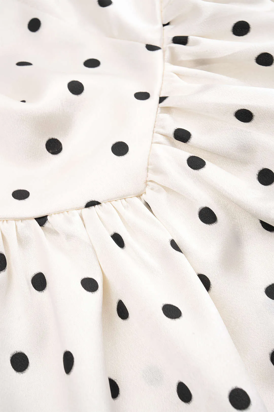 Polka Dots Print Tie Back Halter Neck Backless Sleeveless Mini Dress sold by Micas product image thumbnail 3