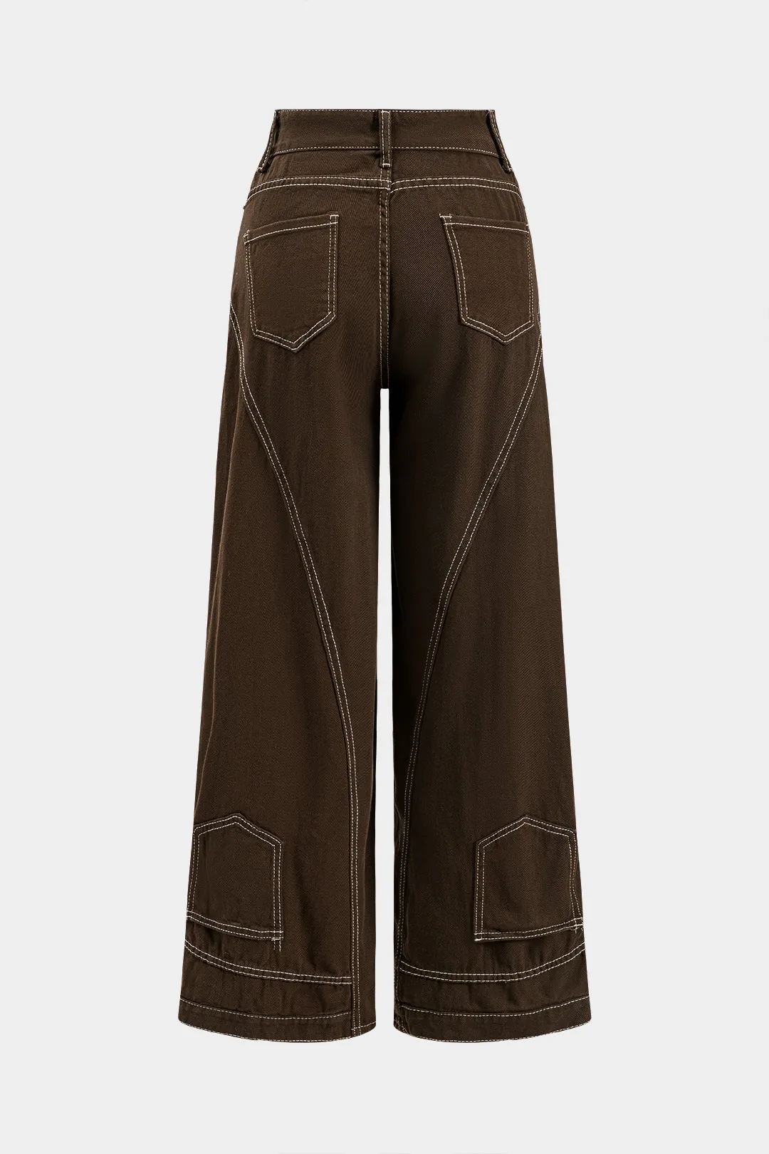 Denim Seamdetail High Waist Straight Leg Jeans sold by Micas product image thumbnail 2