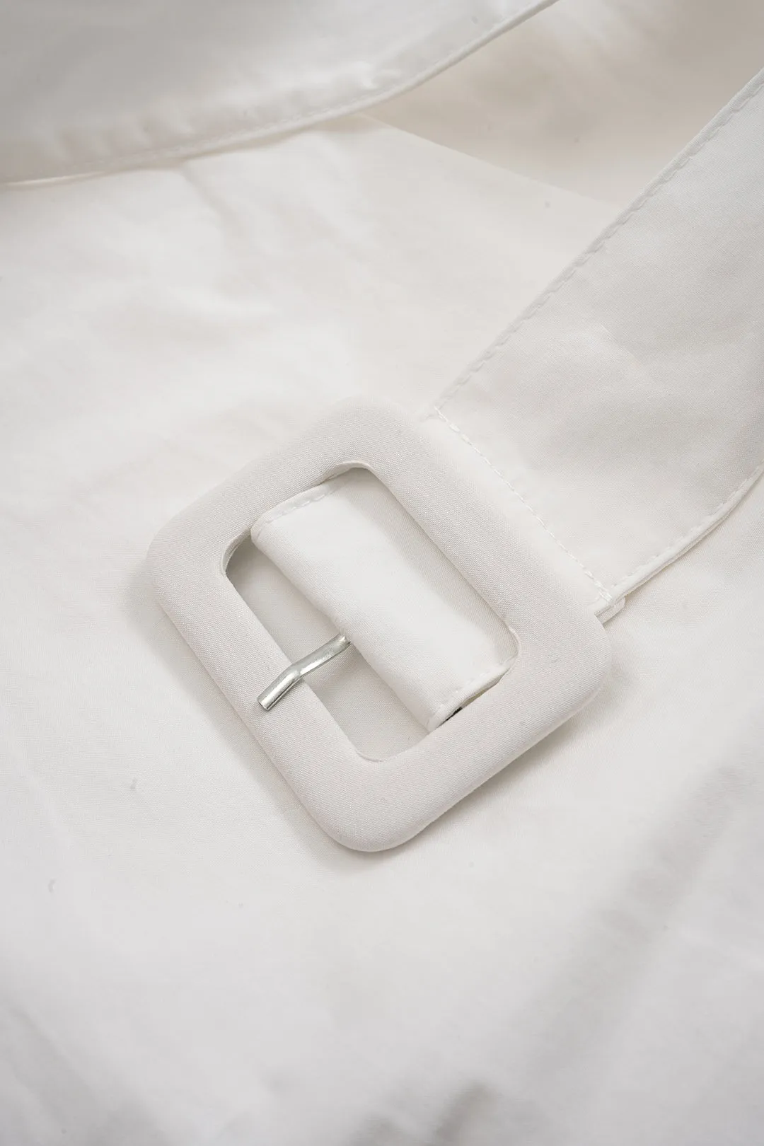 Solid Button Decor Belted Shirt sold by Micas product image thumbnail 4