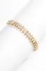 Square Geometric Rhinestone Single-Layer Adjustable Anklet sold by Micas