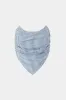 Stripes Print Ruched Zipper Tube Top sold by Micas