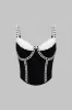 Ruched Mesh Patchwork Cami Top sold by Micas