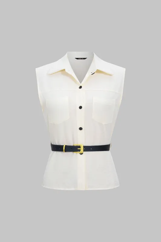 Solid Belt Tank Top sold by Micas