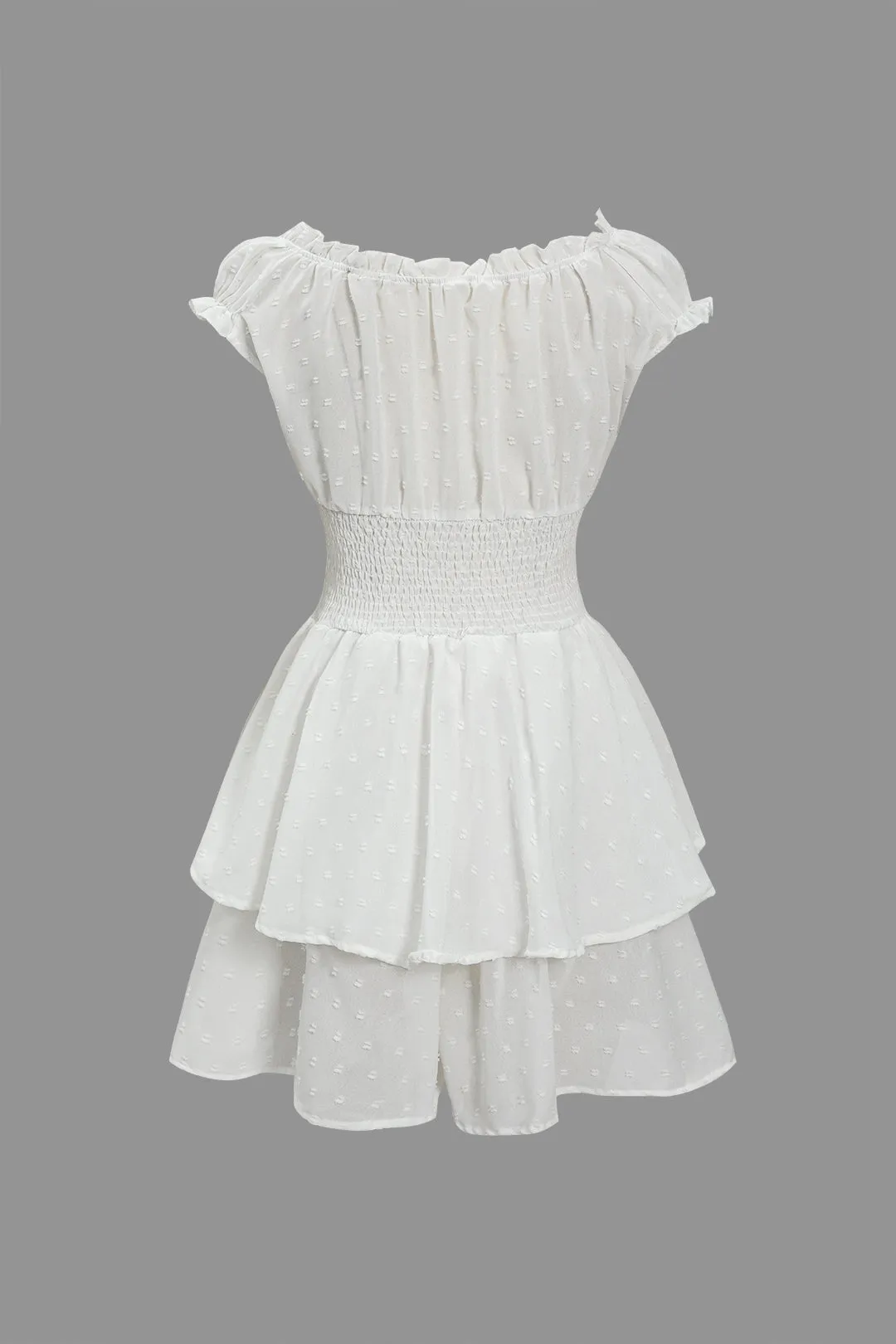 Solid Ruched Layer Mini Dress sold by Micas product image thumbnail 2