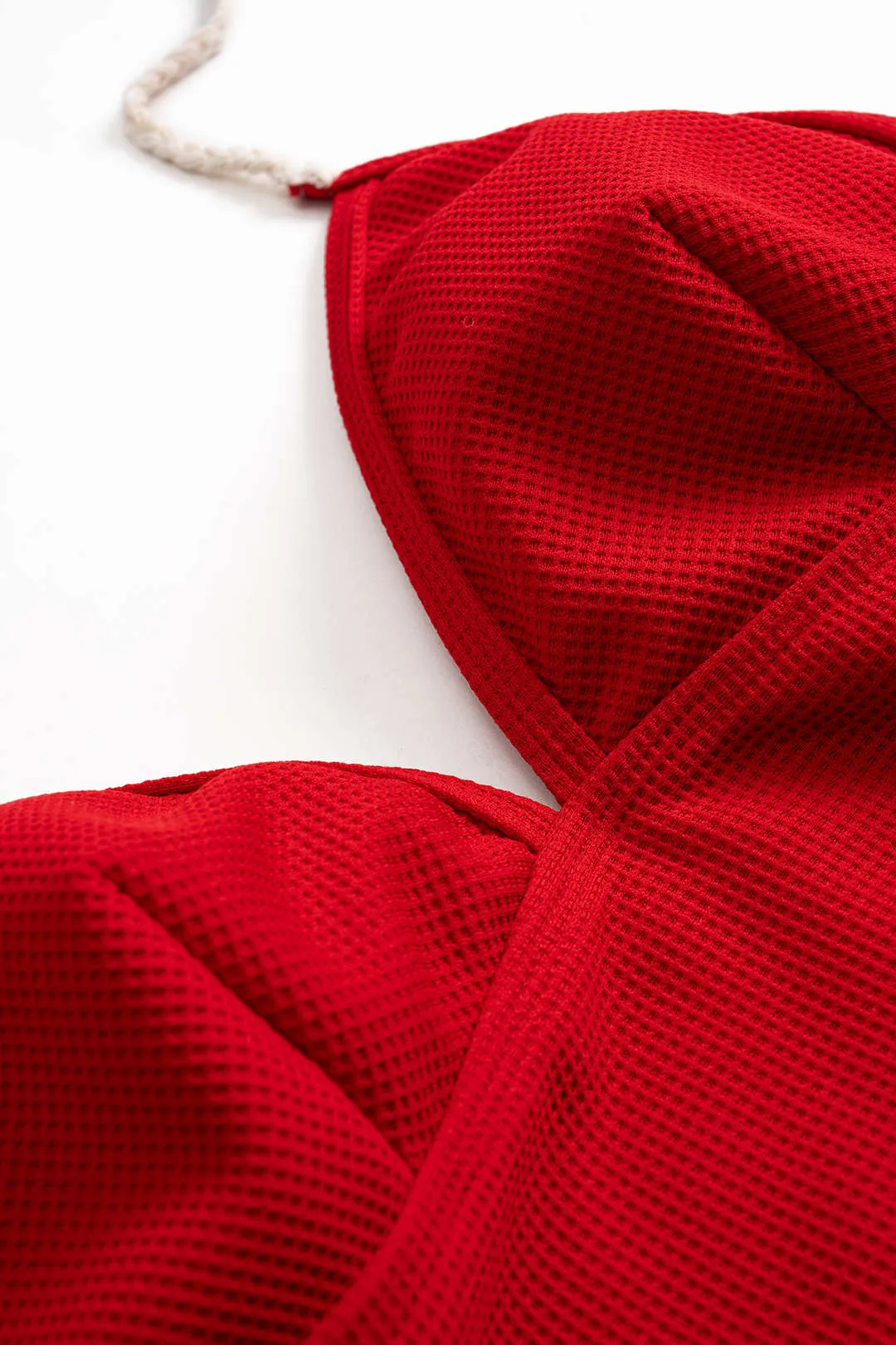 Tie-Back Halter Backless Swimwear And Ruffle Detail Cover Up Set sold by Micas product image thumbnail 4