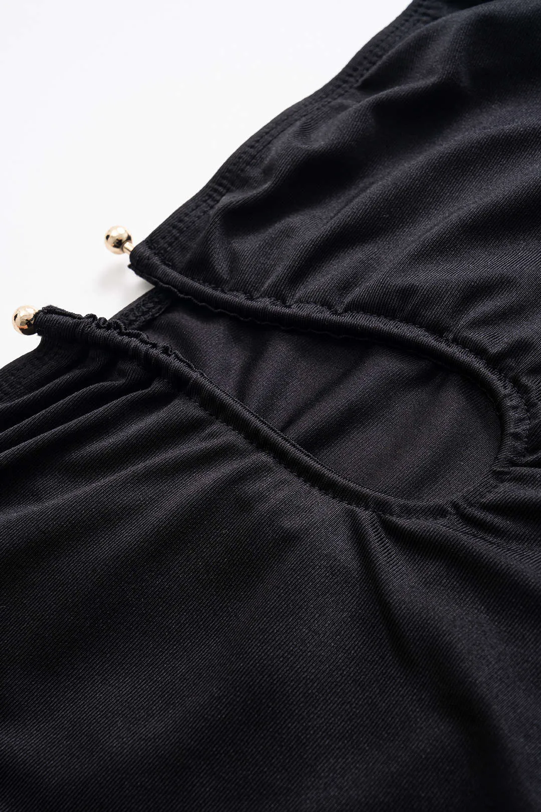 Solid V-Neck Ruched Sleeveless Midi Dress sold by Micas product image thumbnail 3