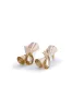 Twisted Metallic Surface Earring sold by Micas