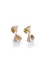 Twisted Metallic Surface Earring sold by Micas