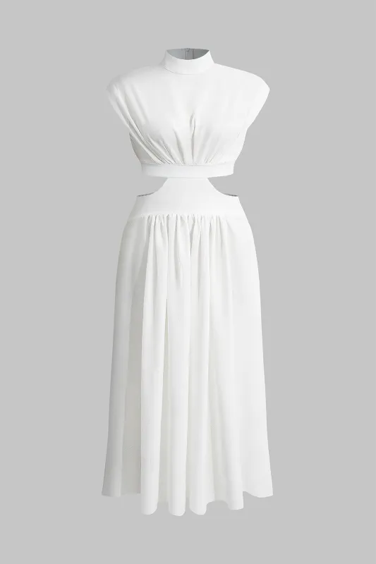 Plus Size Cut Out Zipper Sleeveless Maxi Dress sold by Micas