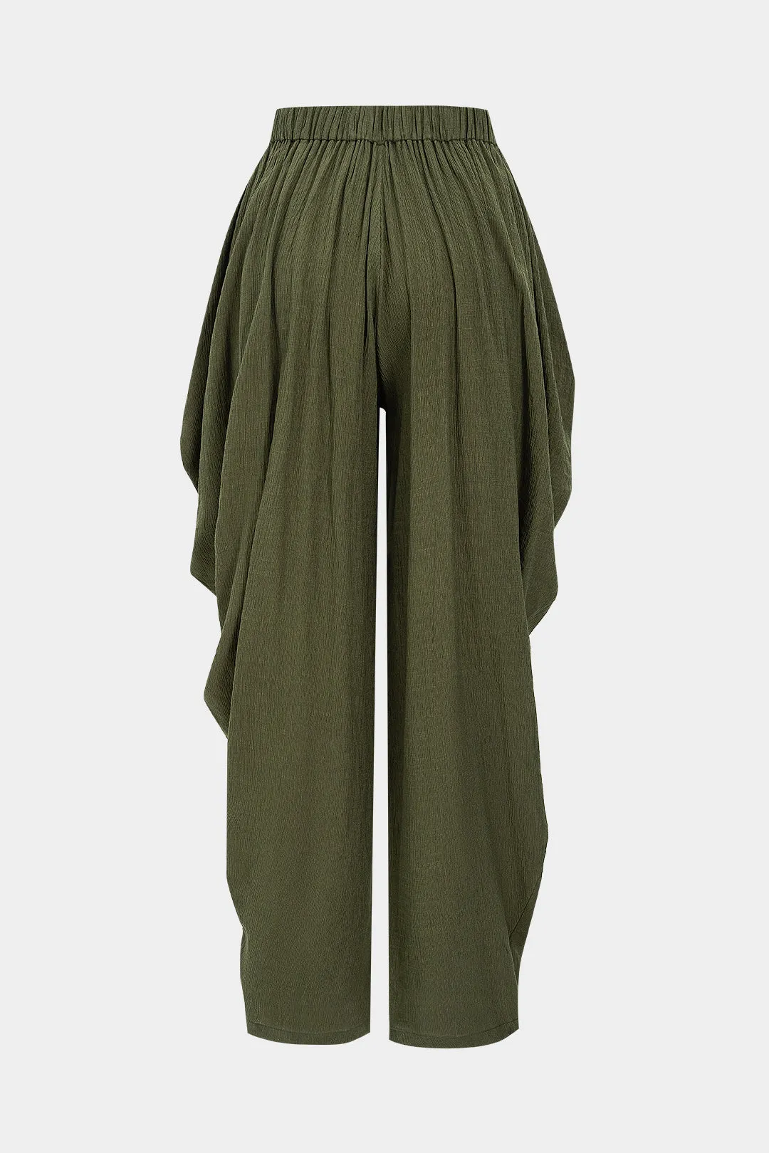Knit Solid Ruched Trousers sold by Micas product image thumbnail 2