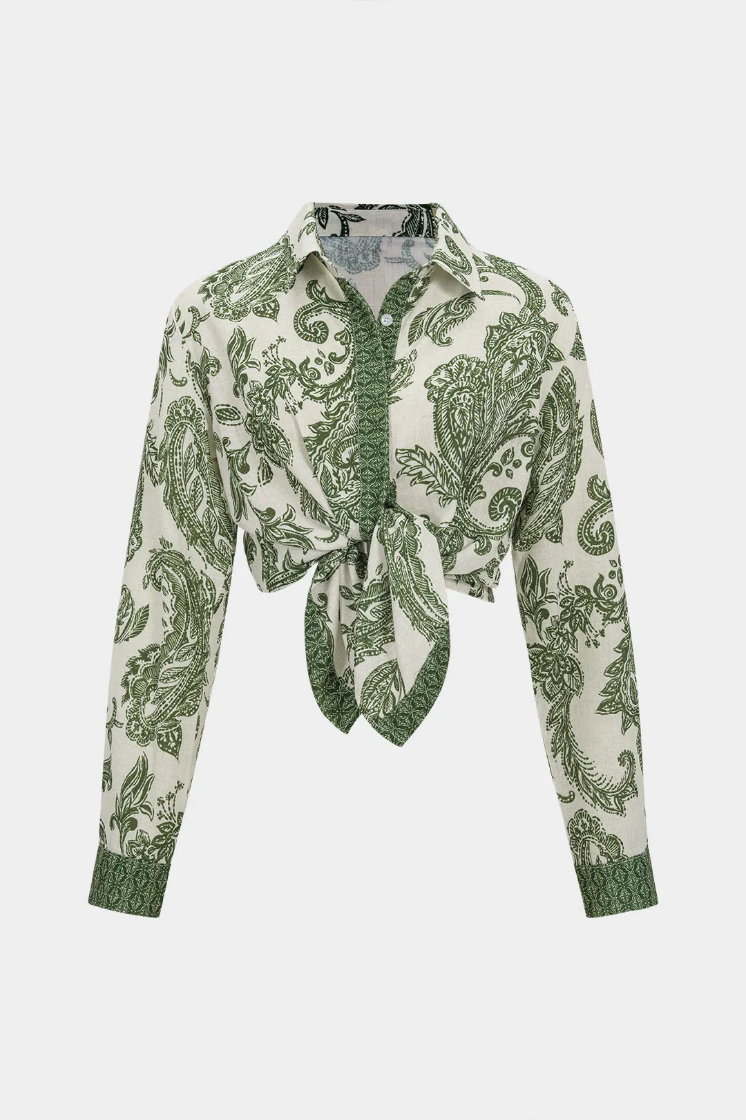 Floral Print Long-Sleeve Shirt sold by Micas