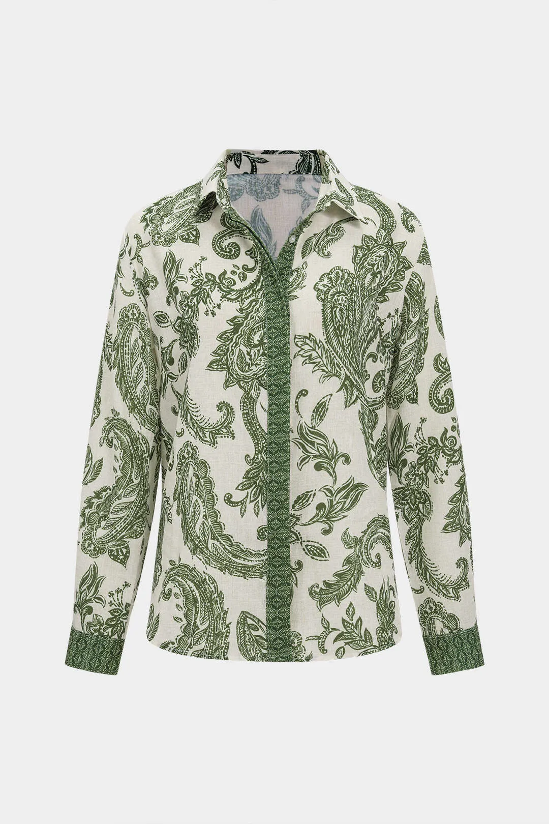 Floral Print Long-Sleeve Shirt sold by Micas product image thumbnail 2