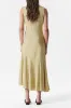 Asymmetrical Twist Knot Sleeveless Midi Dress sold by Micas