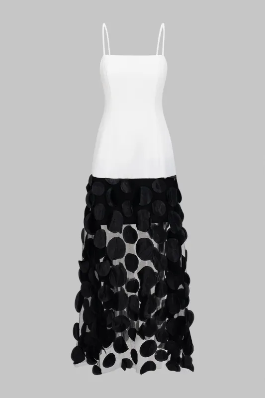 Patchwork Slip Sleeveless Maxi Dress sold by Micas