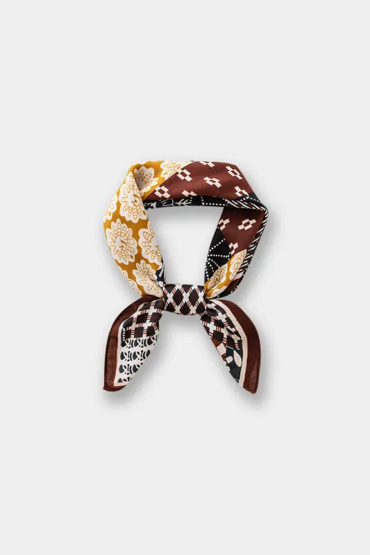Retro Print Square Scarf Accessories sold by Micas