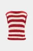 Knit Contrast Sleeveless Tank Top sold by Micas