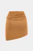 Metallisk indretning ruched nederdel sold by Micas