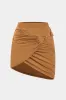 Metallisk indretning ruched nederdel sold by Micas