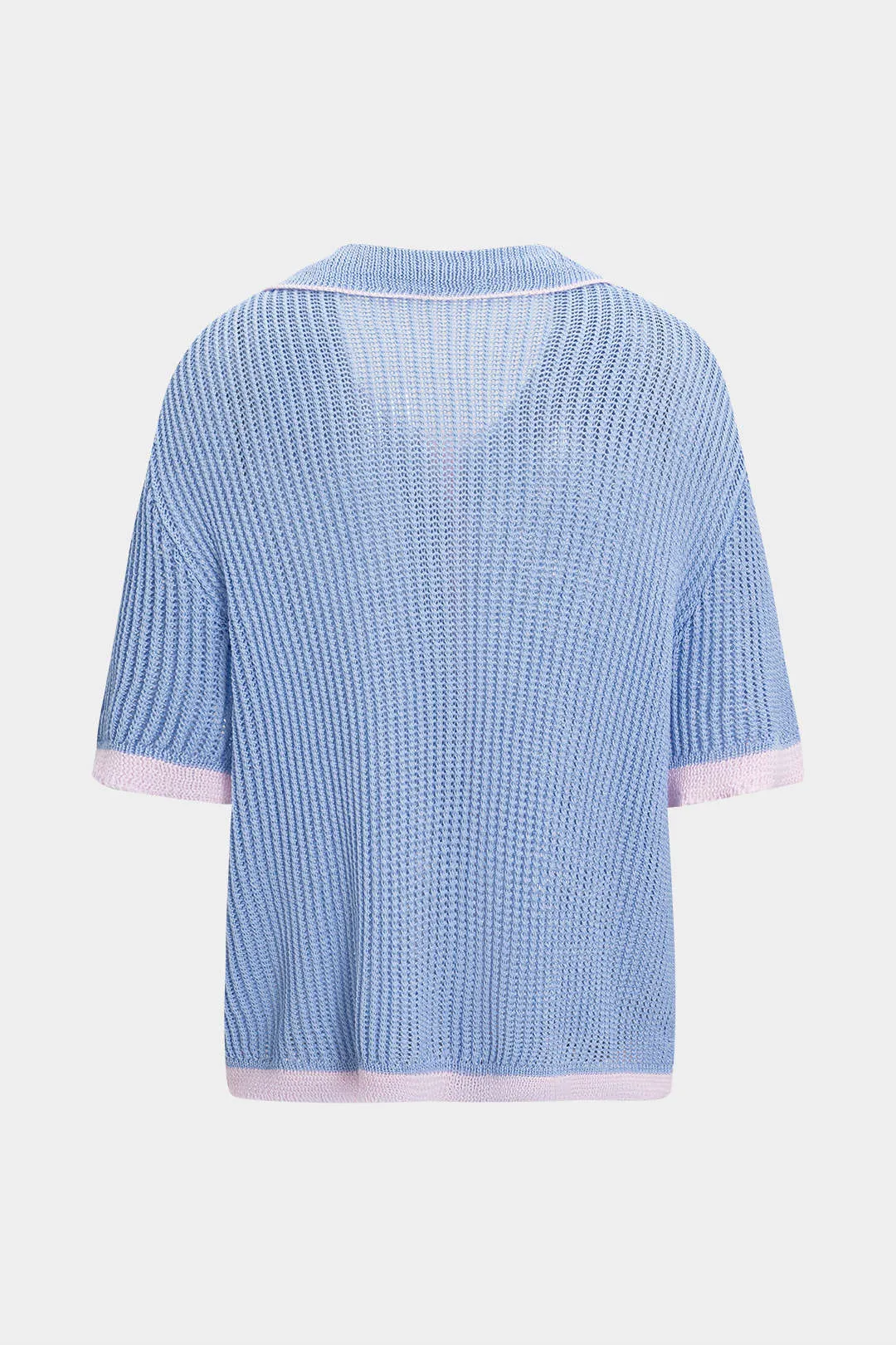 Knit Button Short-Sleeve Top sold by Micas product image thumbnail 3