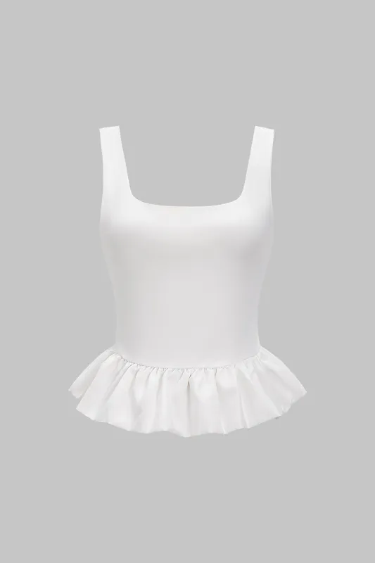 Ruffle Slip Tank Top sold by Micas