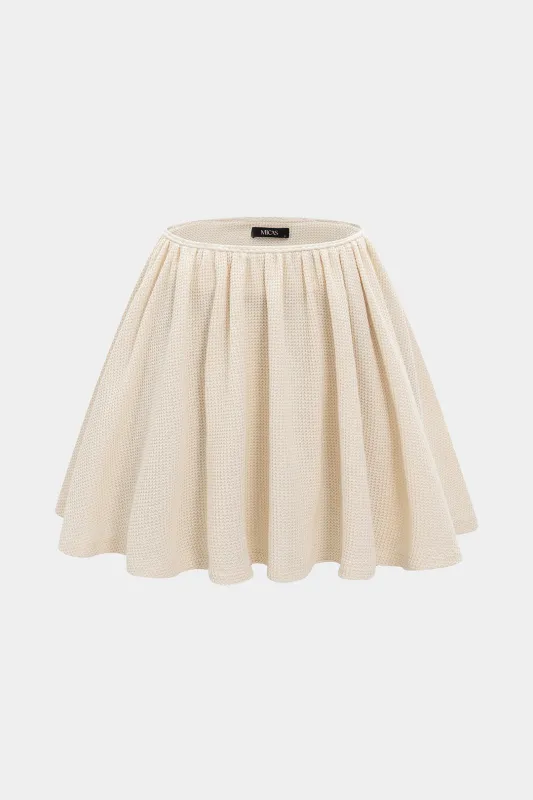 High Waist Ruched Skirt sold by Micas