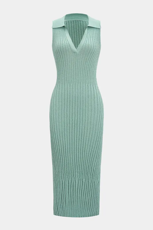 Knit V-Neck Sleeveless Dress sold by Micas