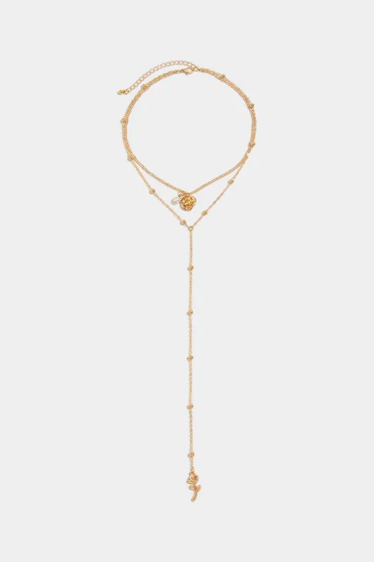 Rose Shape Necklace sold by Micas