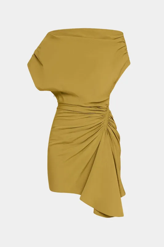 Ruched Short Sleeve Mini Dress sold by Micas