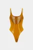 Mesh Patchwork Sleeveless Bodysuit sold by Micas