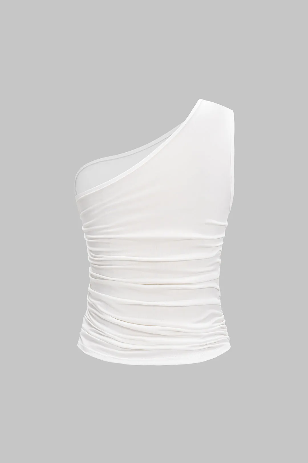 One Shoulder Metallic Decor Tank Top sold by Micas product image thumbnail 2