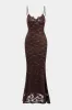 Embroidery Slip Sleeveless Maxi Dress sold by Micas