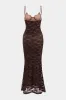 Embroidery Slip Sleeveless Maxi Dress sold by Micas
