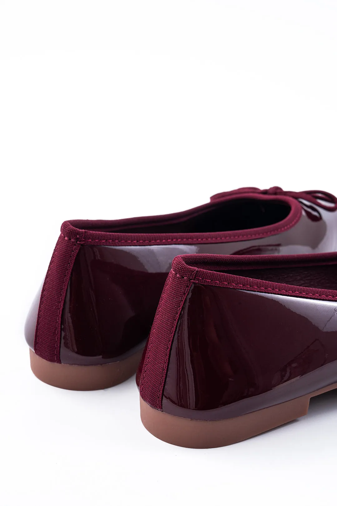 Faux Leather Ribbon Butterfly Square Toe Flats sold by Micas product image thumbnail 3