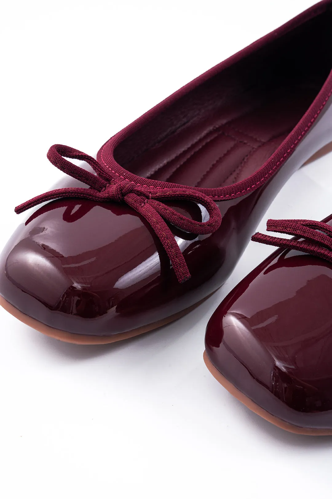 Faux Leather Ribbon Butterfly Square Toe Flats sold by Micas product image thumbnail 4