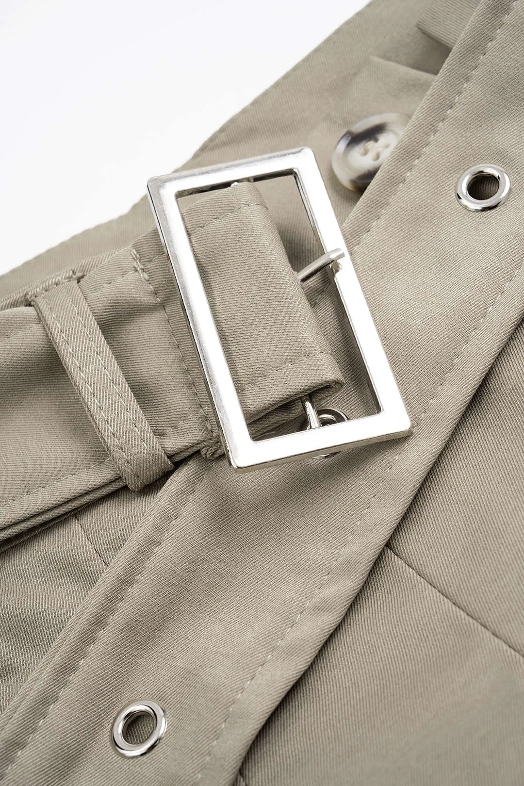 Ruched Asymmetrical Top And Belted Wide Leg Trousers Set sold by Micas product image thumbnail 3