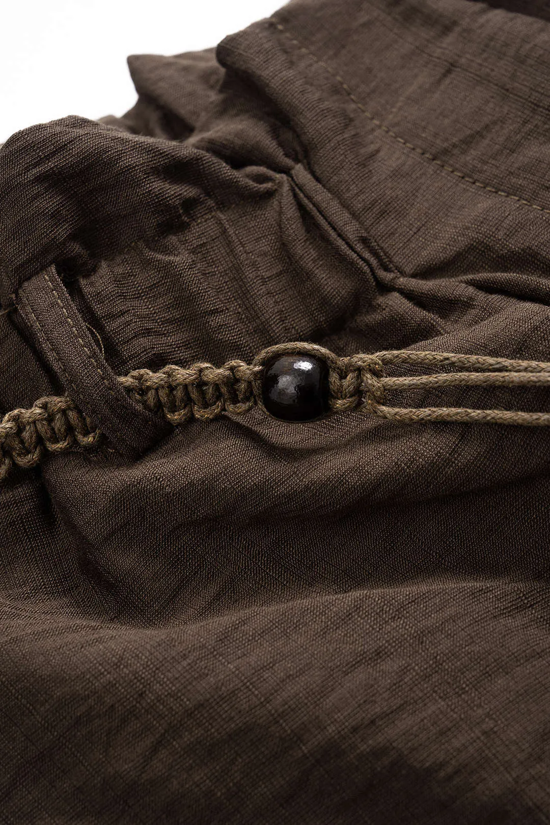 Solid Ruched Belted Shorts sold by Micas product image thumbnail 3