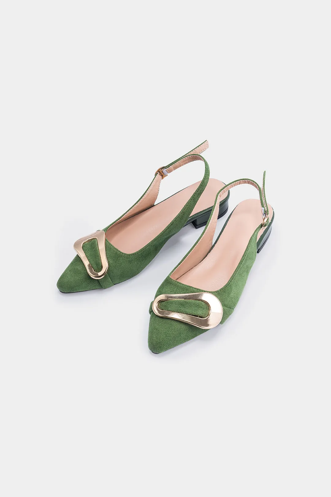 Metal Buckle Pointed Flats sold by Micas