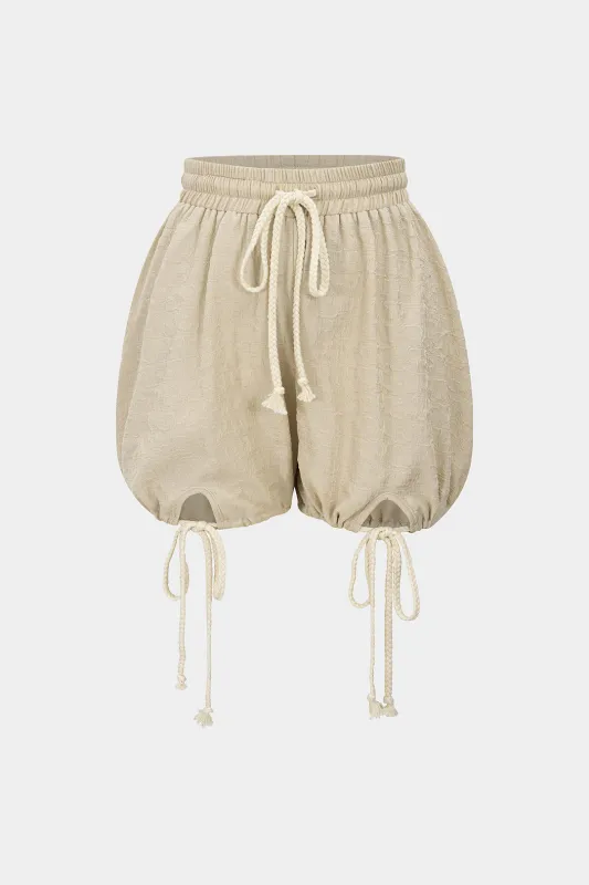 Drawstring Tie-Up Shorts sold by Micas